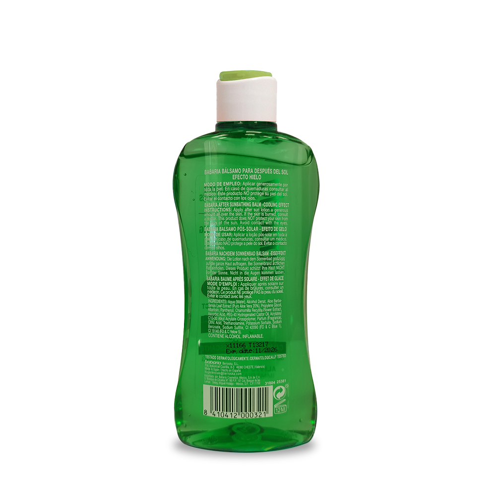 Sienoire Babaria - After Sun Aloe Vera Effet Fraîcheur – Baume Apaisant & Hydratant